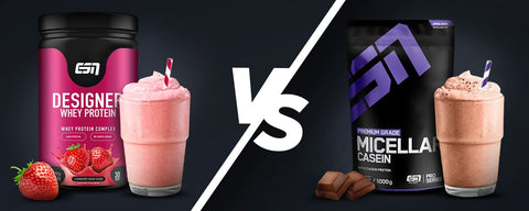Whey vs. Casein – die Proteine im Vergleich