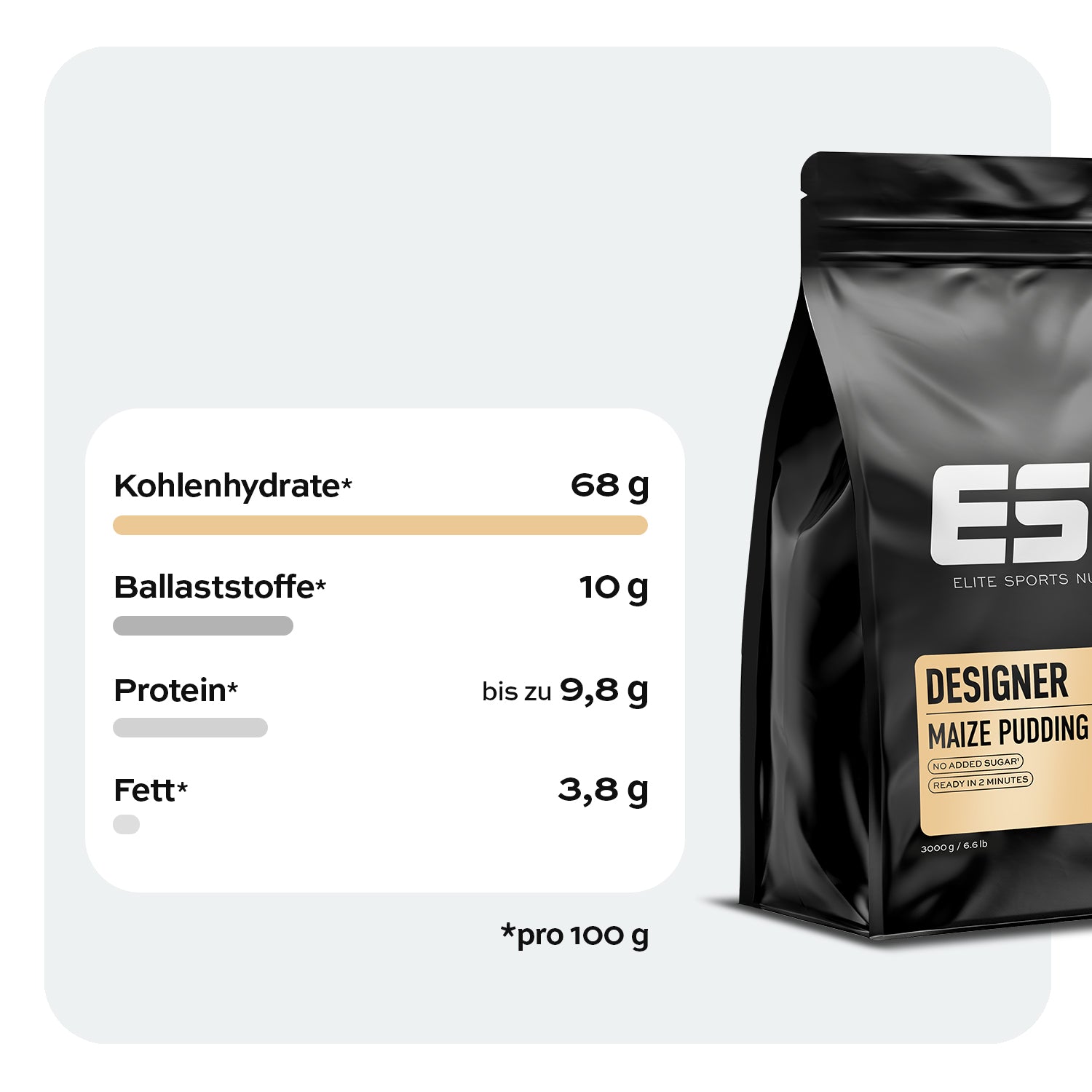 Maispudding von ESN | 100g Probe / 3000g Beutel